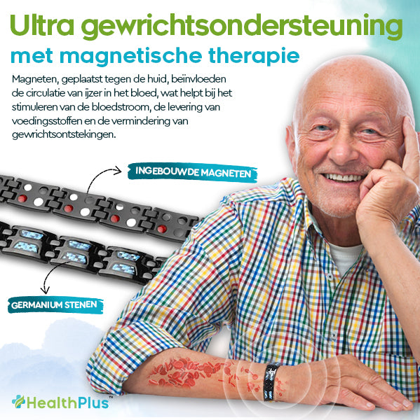 Ontvang 2x HealthPlus™ Pijnbestrijding Armband voor 75% korting!