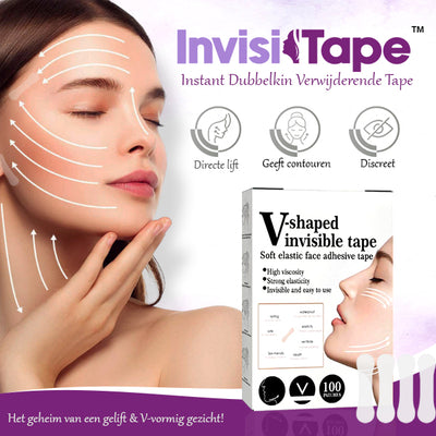 InvisiTape™ Instant Dubbelkin Verwijderende Tape