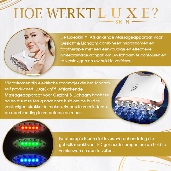 LuxeSkin™ Afslankende Massageapparaat voor Gezicht & Lichaam