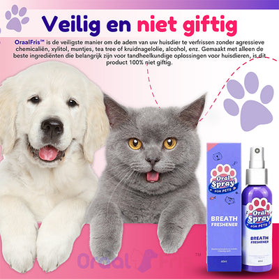 OraalFris™ #1 Tandheelkundige spray voor huisdieren