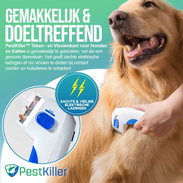 PestKiller™ Teken - en Vlooienkam voor Honden en Katten