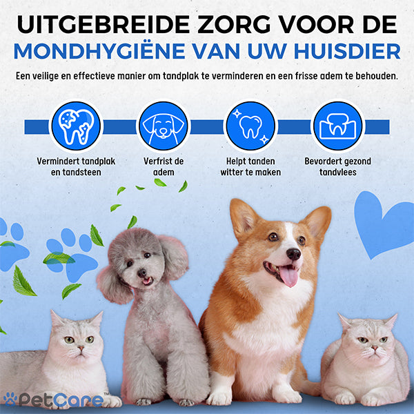 PetCare™ Dental Reinigingsdoekje voor huisdieren